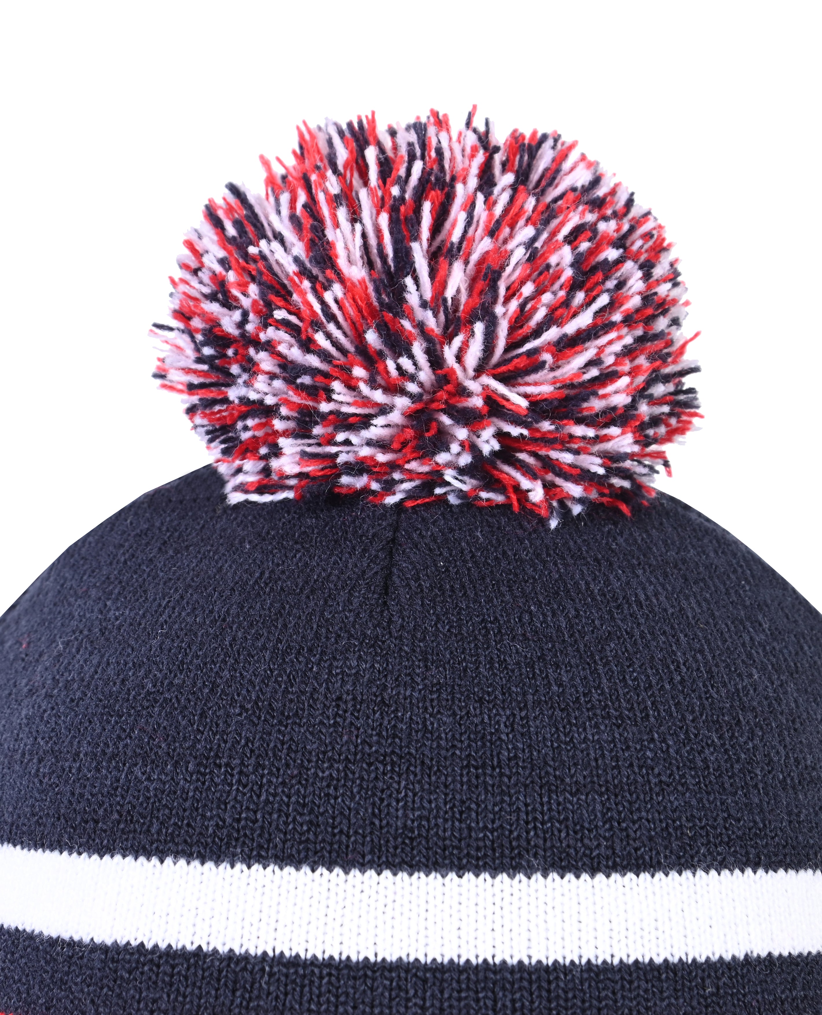 Circular Custom Jacquard Beanie with Pom Pom
