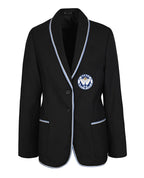 Female Blazer with Braided Edge and Pockets