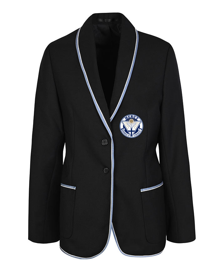 Female Blazer with Braided Edge and Pockets