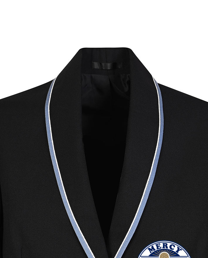 Female Blazer with Braided Edge and Pockets