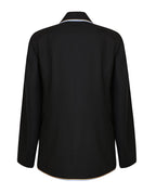 Female Blazer with Braided Edge and Pockets
