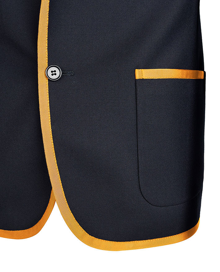 Unisex Twill Blazer with Full Braid