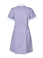 Summer dress with contrast collar and cuff