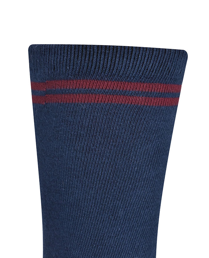 Socks - Crew Dbl Stripe 2pk