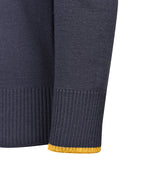 Wool Blend Jumper - Tip Stripe Neck & Cuffs