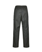 Stretch Gab Elastic Waist Pants - Double Knee