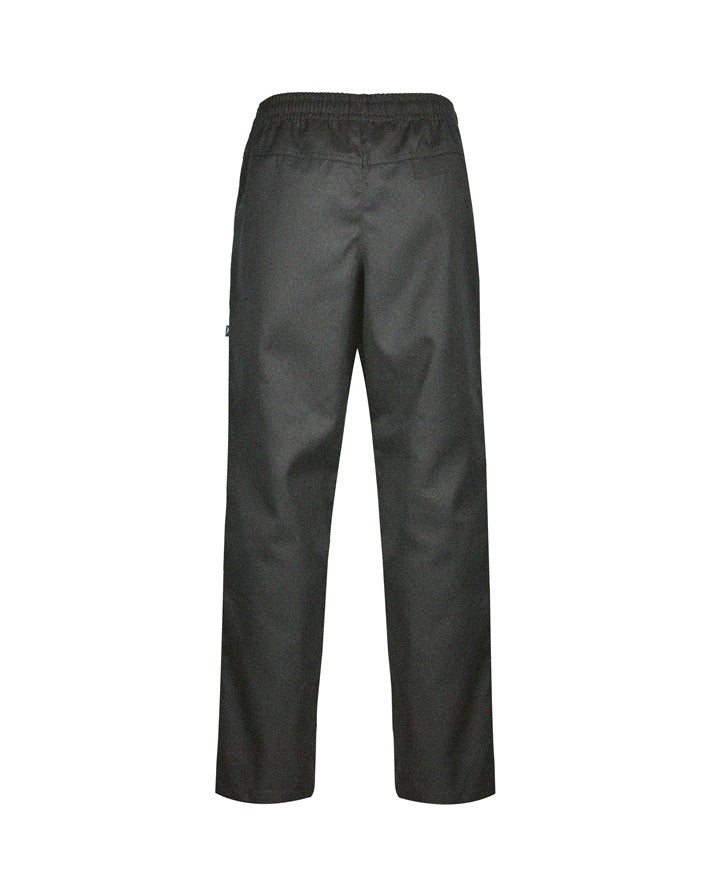 Stretch Gab Elastic Waist Pants - Double Knee