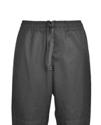 Stretch Gab Elastic Waist Pants - Double Knee