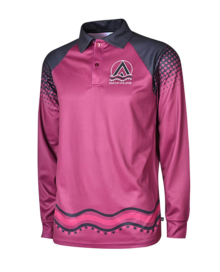 L/S Sublimated Raglan Polo