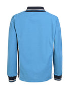 LS Polo with stripe collar and cuff