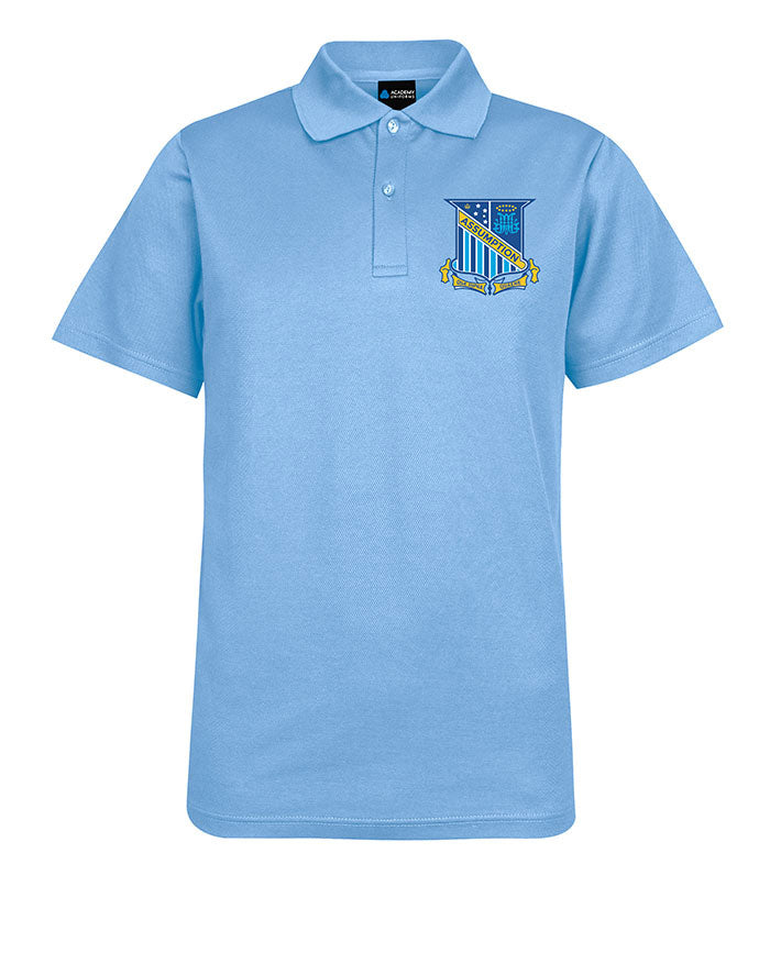 Sport Polo - (Blue) with embroidered Crest.