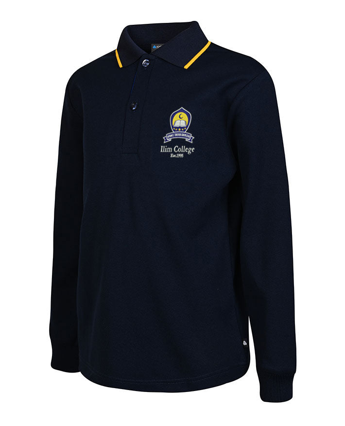 LS CB Mesh Polo With Contrast