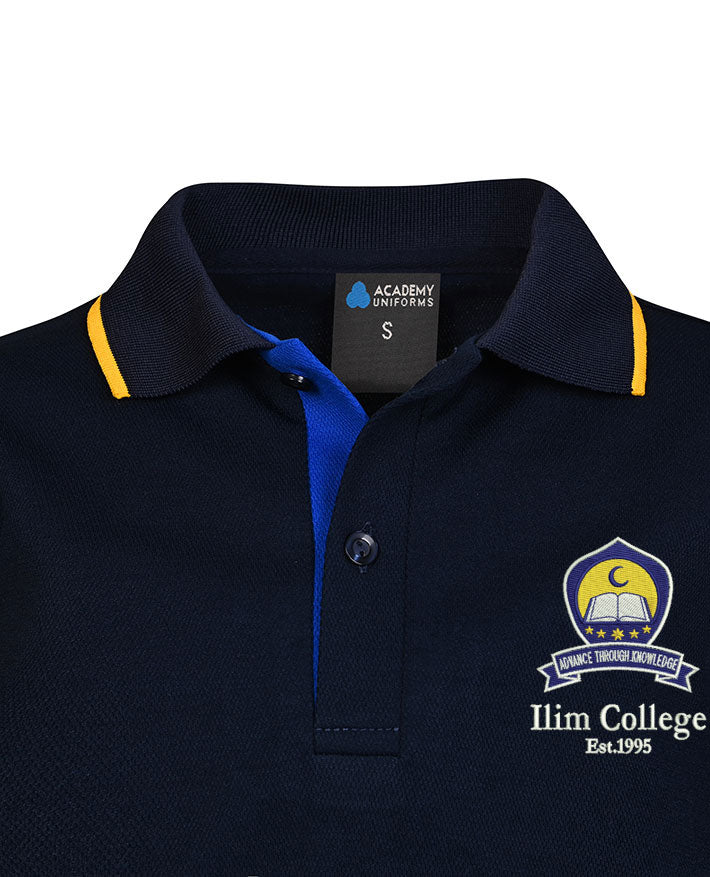 LS CB Mesh Polo With Contrast