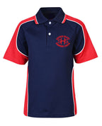 S/S Raglan polo with contrast panels