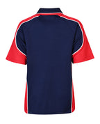 S/S Raglan polo with contrast panels
