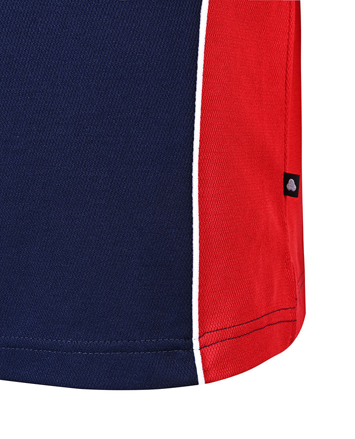 S/S Raglan polo with contrast panels