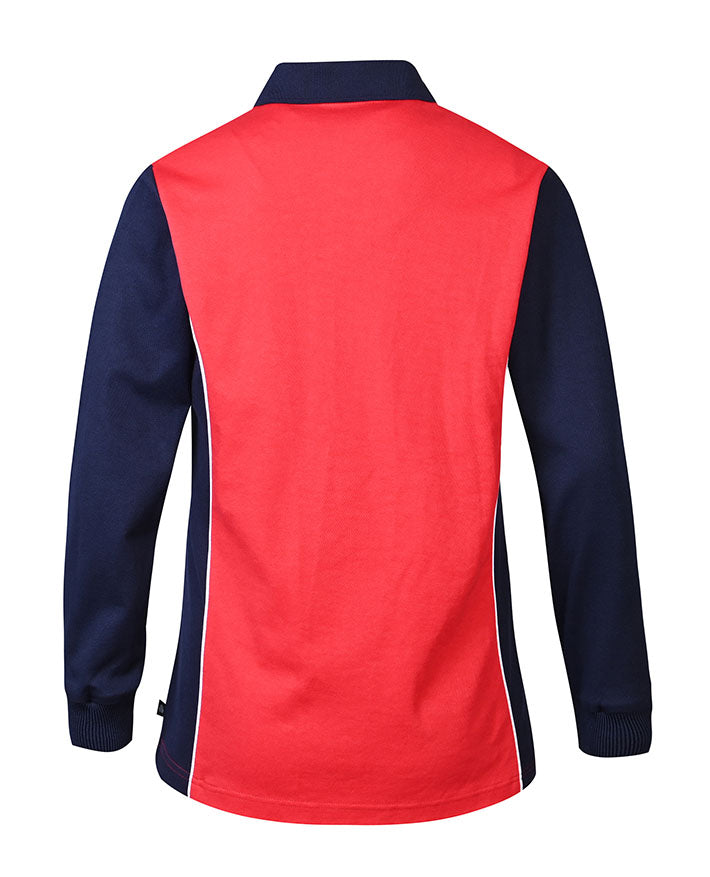 LS Panelled polo with piping
