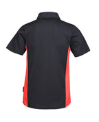 S/S CB Mesh Polo-Contrast Side Panel