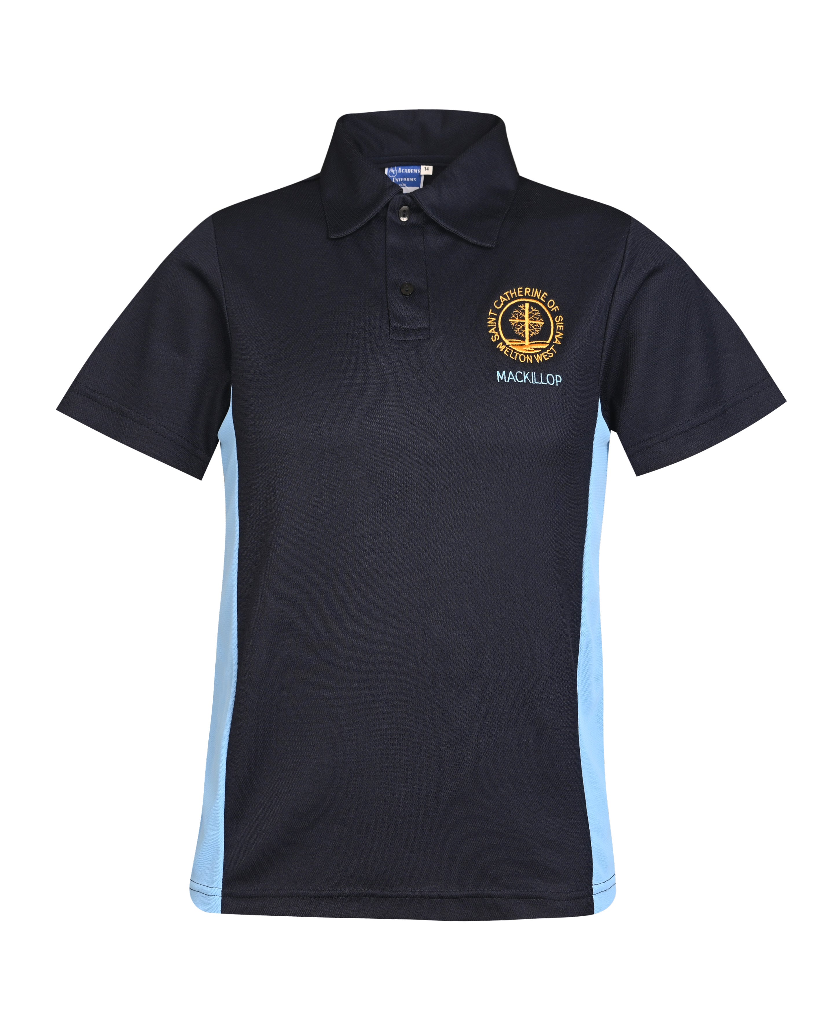 S/S CB Mesh Polo-Contrast Side Panel