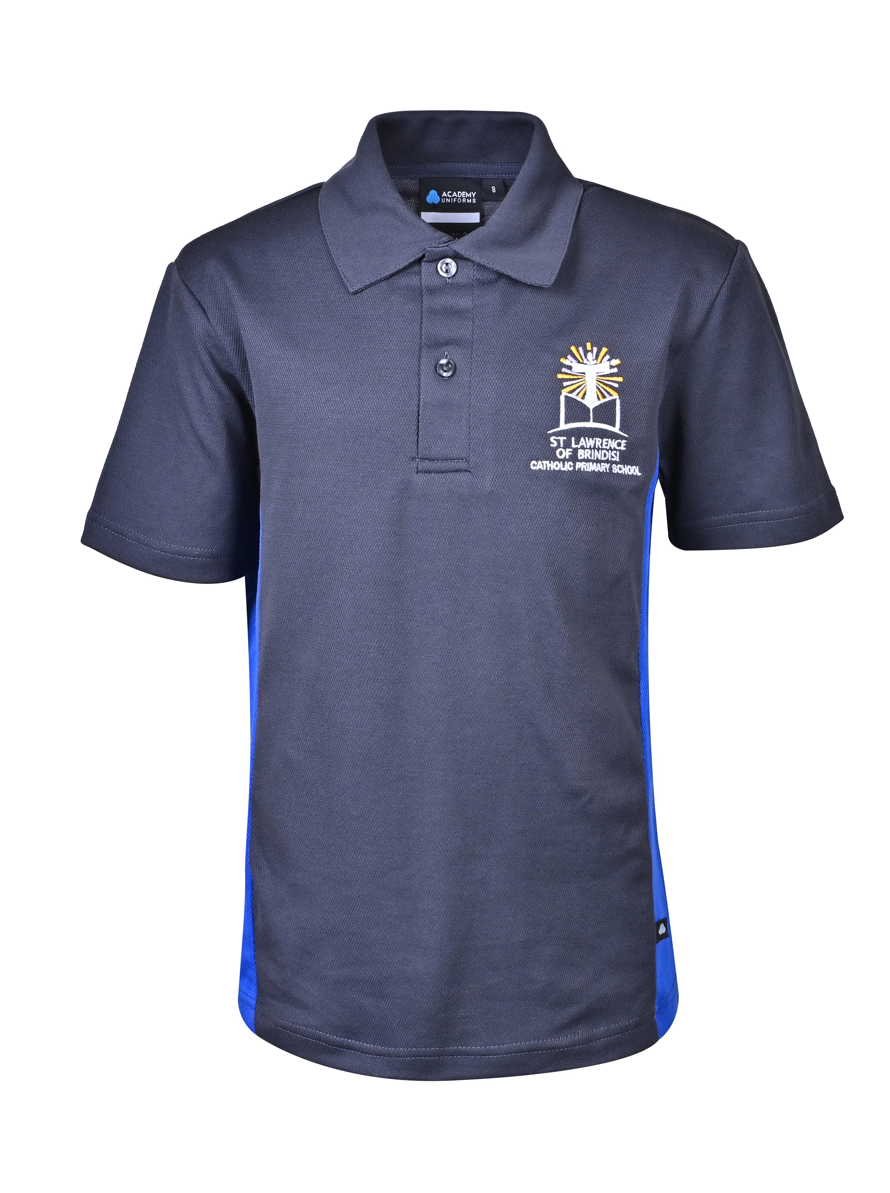 S/S CB Mesh Polo-Contrast Side Panel