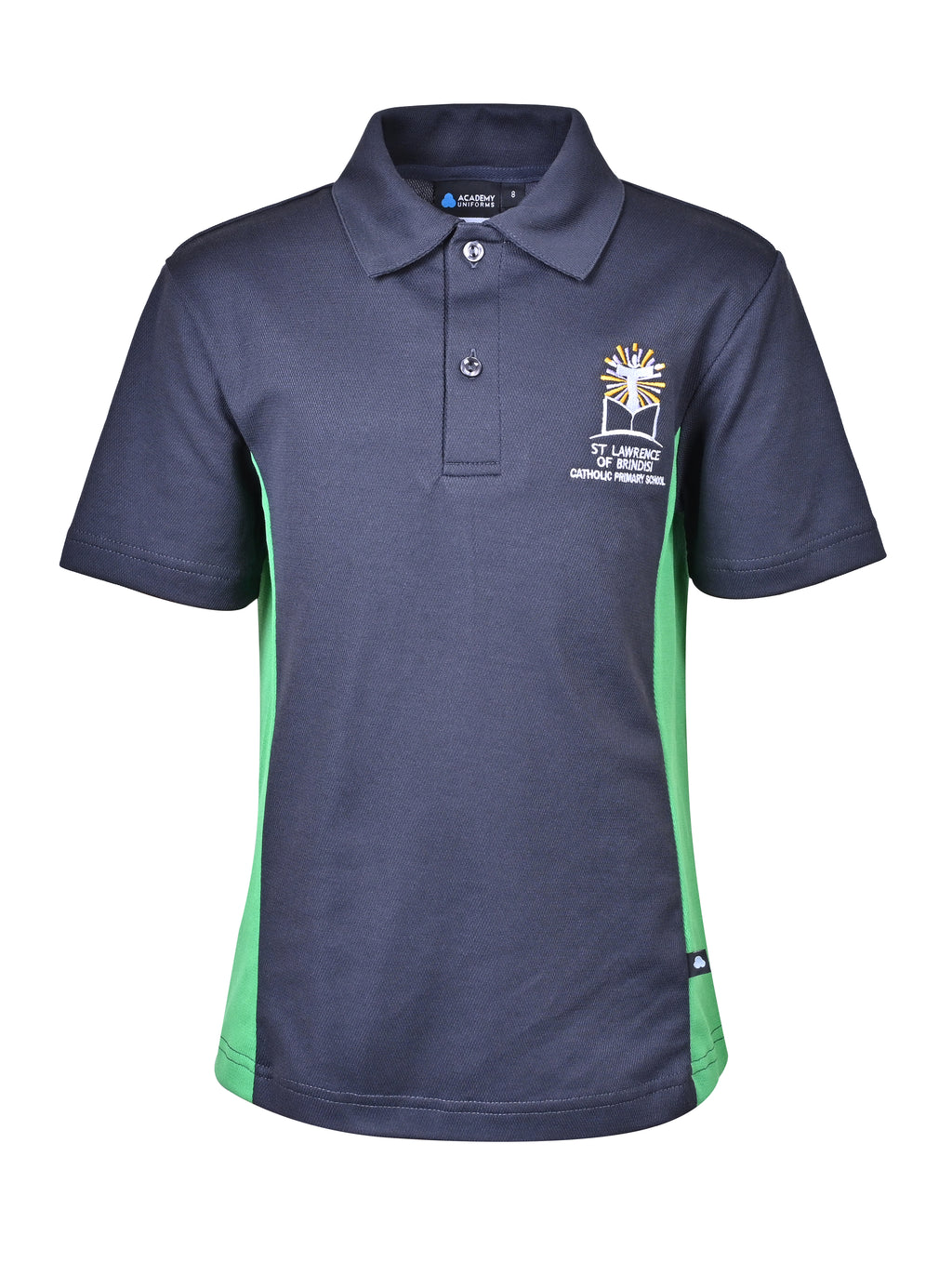 S/S CB Mesh Polo-Contrast Side Panel