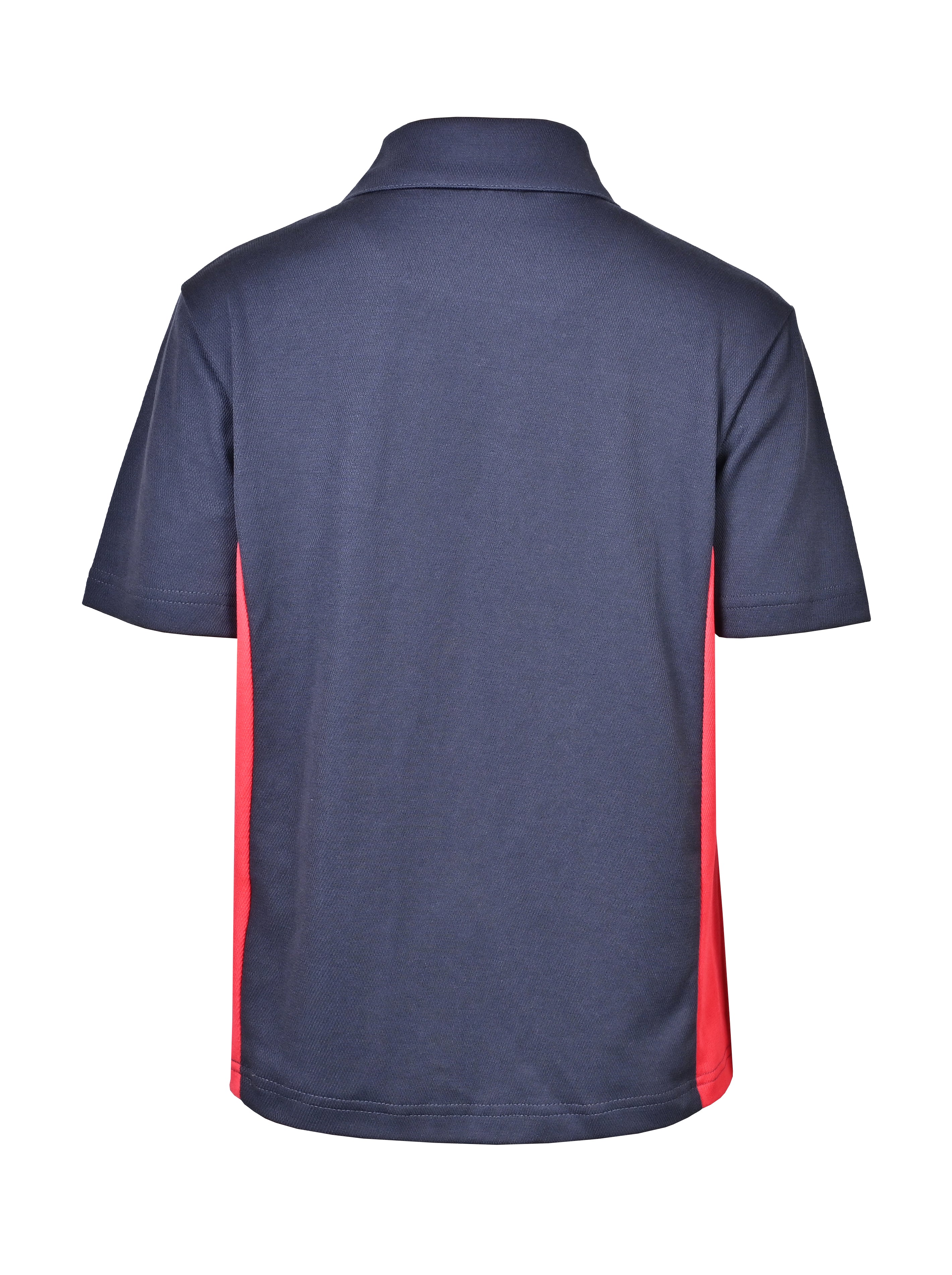 S/S CB Mesh Polo-Contrast Side Panel