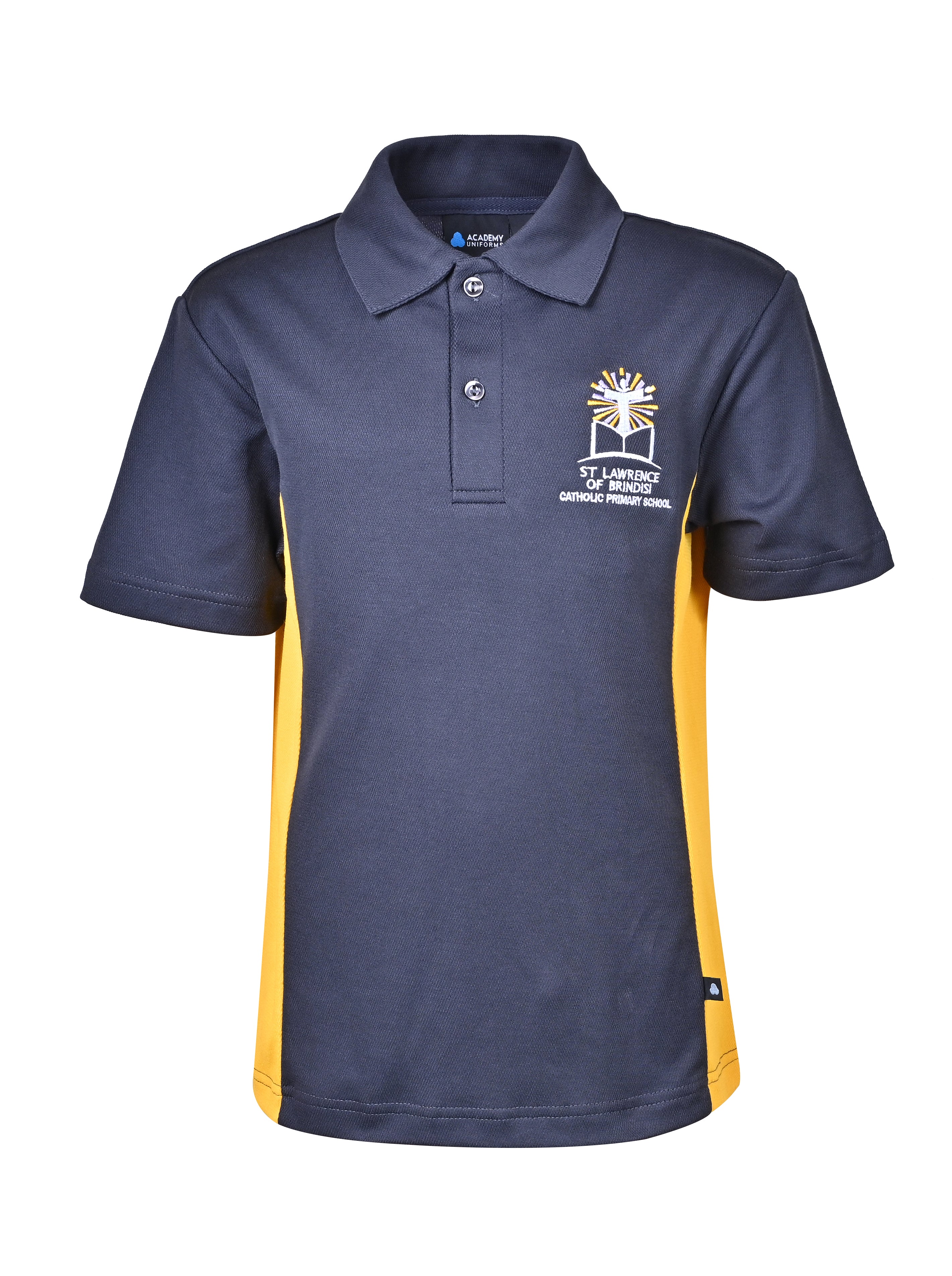 S/S CB Mesh Polo-Contrast Side Panel