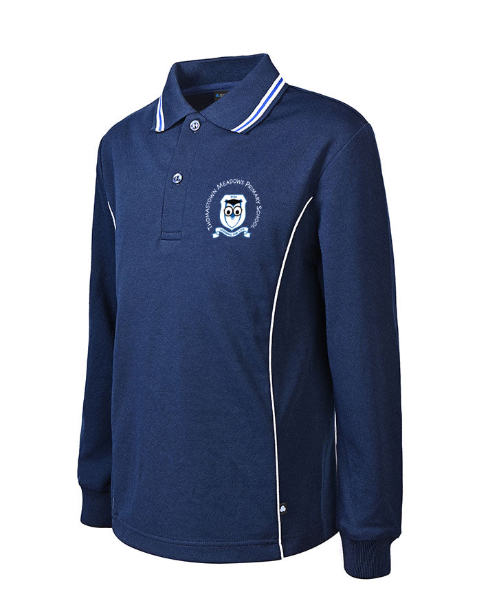 LS Polo-Piping and Stripe Collar