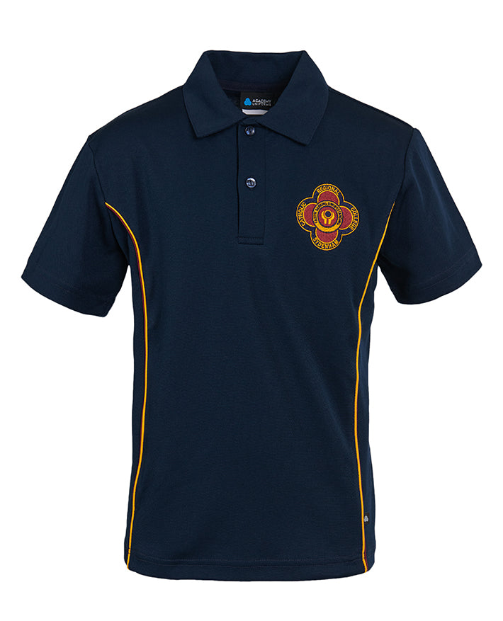 SS CB Mesh Polo-Contrast Piping