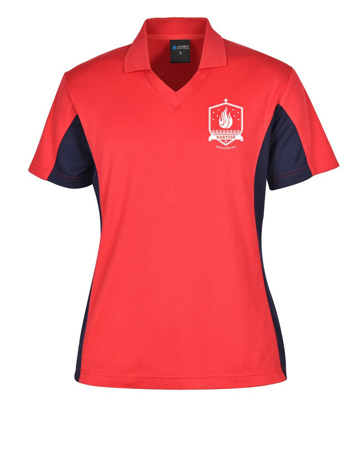 V-Neck CB Mesh House Polo