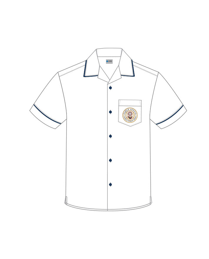 S/S Shirt with Contrast Button