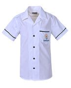 SS Open neck shirt with contrast piping
