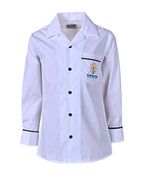 LS Open neck shirt with contrast piping