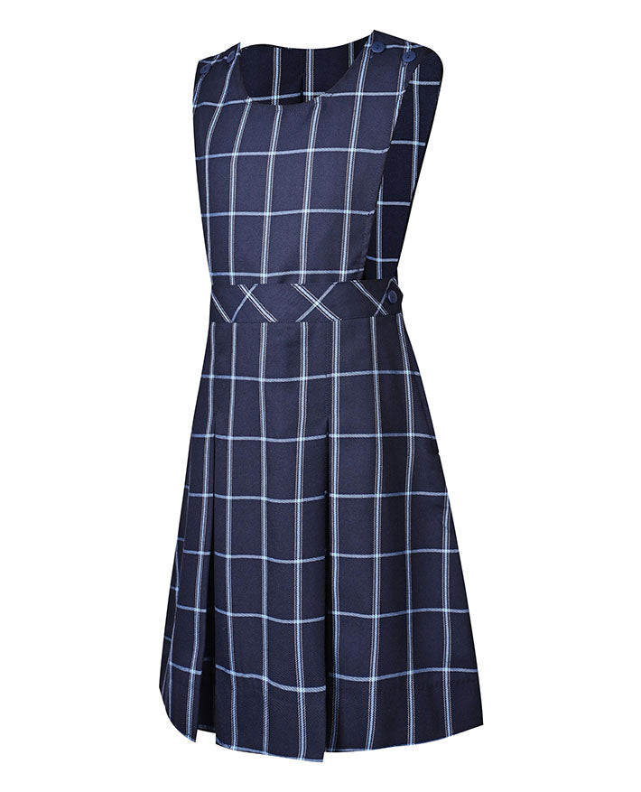 Detachable Bib Tunic with Box Pleat Skirt