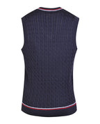 MORRISSEY Wool Blend Textured V Neck Vest