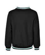 V-Neck Tracksuiting Windcheater - Stripe Rib