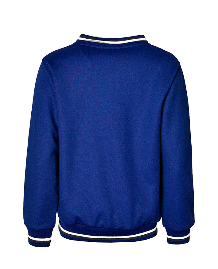 V-Neck Tracksuiting Windcheater - Stripe Rib