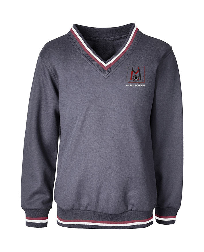 V-Neck Tracksuiting Windcheater - Stripe Rib