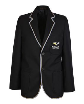 Unisex Twill Blazer with Braid around Edge