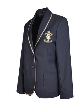 Ladies Blazer with Braided Edge & Rounded Lapels