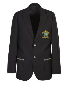 Flannel Blazer-Braided Pockets