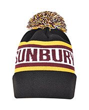 Circular Custom Jacquard Beanie with Pom Pom