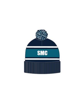 Circular Custom Jacquard Beanie with Pom Pom