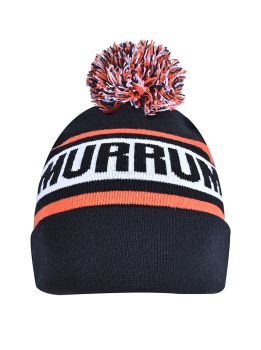 Circular Custom Jacquard Beanie with Pom Pom