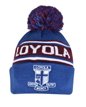 Jacquard Beanie with Pom Pom