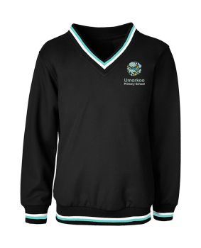 V-Neck Tracksuiting Windcheater - Stripe Rib