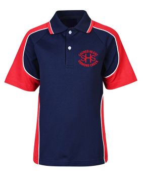 S/S Raglan polo with contrast panels