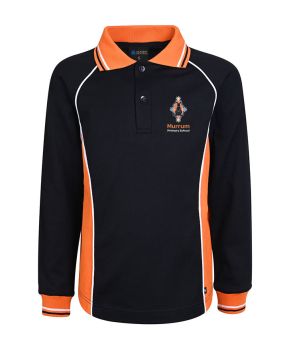 LS Polo with stripe cuff