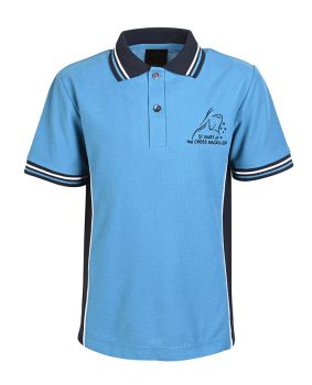 SS Polo with stripe collar and cuff