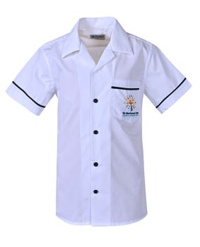 SS Open neck shirt with contrast piping